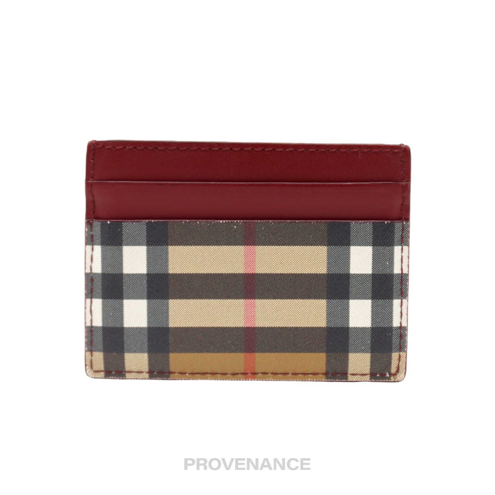 Burberry Card Holder Wallet  Vintage Nova Check Red